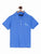 Blue Solid Self Fabric Polo Cotton T-shirt - Ladore