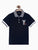 Boys Black Solid Polo Cotton T-shirt - Ladore