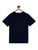 Boys Black Tie Printed Round Neck Cotton T-shirt - Ladore