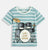 Boys Blue Drums Half Sleeves Party Wear Round Neck Cotton Tshirt - Ladore