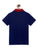 Boys Blue Solid Polo Mercerised Cotton T-shirt - Ladore