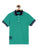 Boys Green Car Print Polo Cotton T-shirt