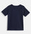 Boys Navy Blue Car Drive Printed Round Neck Cotton Tshirt - Ladore