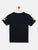 Boys Navy Blue Soccer Printed Round Neck Cotton T-shirt - Ladore