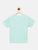 Boys Sea Green Car Printed Round Neck Cotton T-shirt - Ladore