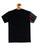 Kids Black Striped Round Neck T-shirt - Ladore