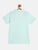 Kids Light Blue Half Sleeves Cotton Polo T-shirt - Ladore