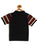 Kids Maroon and Navy Striped Polo Cotton T-shirt - Ladore