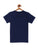 Kids Navy Half Sleeves Space Cotton T-shirt - Ladore