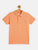 Kids Peach Half Sleeves Cotton Polo T-shirt - Ladore