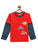 Kids Red Full Sleeves Vehicles Cotton T-shirt - Ladore