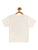 Kids White Galaxy Printed Round Neck Cotton T-shirt - Ladore