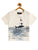 Kids White Surfer Printed Round Neck Cotton T-shirt - Ladore