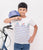 Ladore White Cycling Pure Cotton Half Sleeves Tshirt LADORE