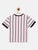 Pink Striped Round Neck Supima Cotton T-shirt - Ladore