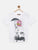 White Explore The World Printed Round Neck Cotton T-shirt - Ladore