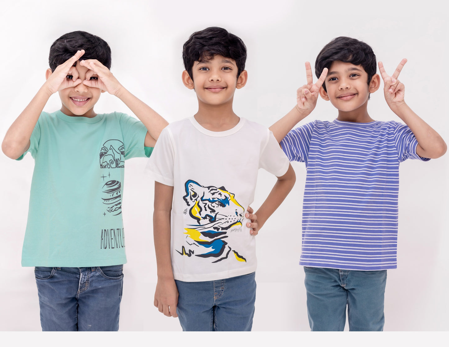 Ladore Kids Pure Cotton T-Shirt Combo Set (3 Pieces) LADORE