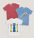 Ladore Kids Pure Cotton T-Shirt Combo Set (3 Pieces)