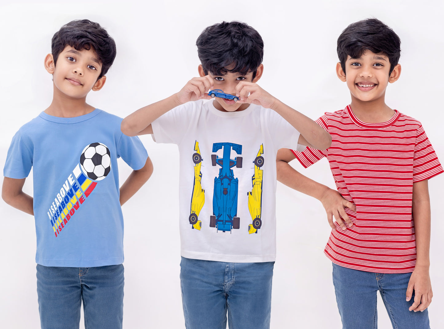 Ladore Kids Pure Cotton T-Shirt Combo Set (3 Pieces) LADORE